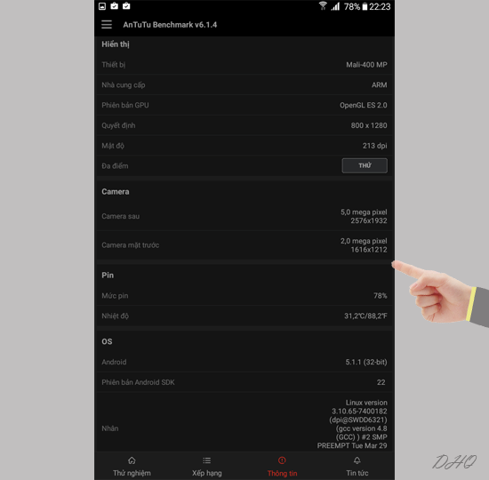 Th&ocirc;ng tin hệ thống